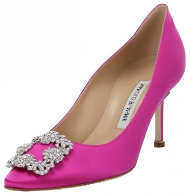 (Women) Manolo Blahnik Pointed Toe Mule 'Pink 7cm Stiletto' 9XX-0316-0046 Lookbook (Women) Manolo Blahnik Pointed Toe Mule 'Pink 7cm Stiletto' 9XX-0316-0046