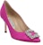 (W) Manolo Blahnik Kasut Tumit Runcing Tumit 'Merah Jambu 7cm' 9XX-0316-0046