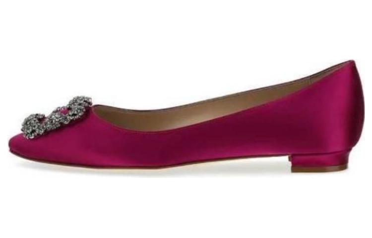 (W) Manolo Blahnik Pointed-Toe Mule 'Pink'