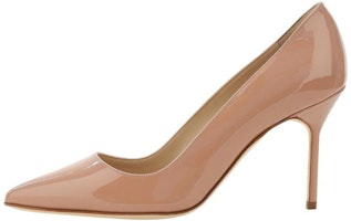 (Women) Manolo Blahnik Pointed Toe Slip-On Stiletto 'Beige' 9XX-0536-2509 (Women) Manolo Blahnik Pointed Toe Slip-On Stiletto 'Beige' 9XX-0536-2509