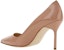 (Women) Manolo Blahnik Pointed Toe Slip-On Stiletto 'Beige' 9XX-0536-2509