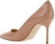 Lookbook (Women) Manolo Blahnik Pointed Toe Slip-On Stiletto 'Beige' 9XX-0536-2509