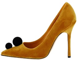 (Women) Manolo Blahnik Pointed Toe Stiletto 'Brown Velvet' 322-2198-7011 (Women) Manolo Blahnik Pointed Toe Stiletto 'Brown Velvet' 322-2198-7011