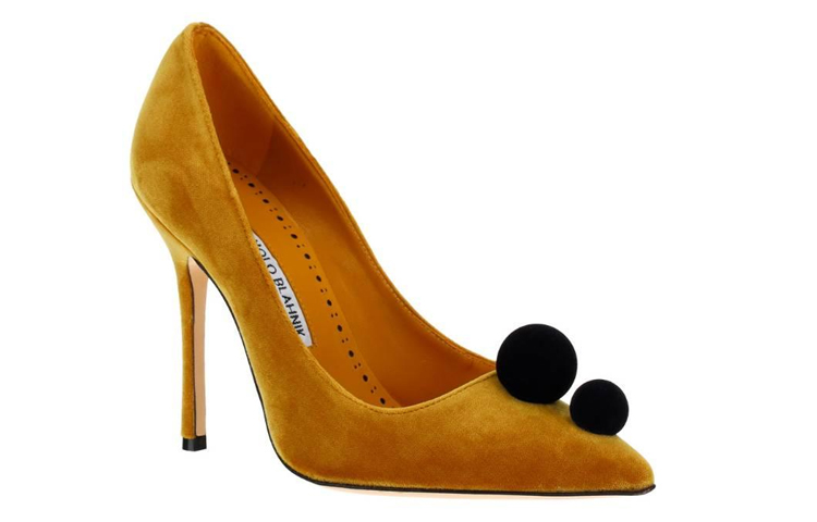 (W) Manolo Blahnik Pointed Toe Stiletto 'Brown Velvet' 圖 2