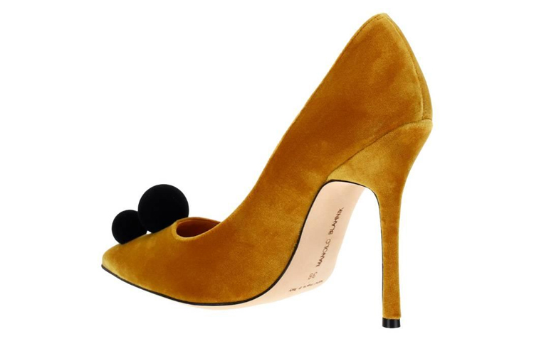 (W) Manolo Blahnik Pointed Toe Stiletto 'Brown Velvet' 圖 3