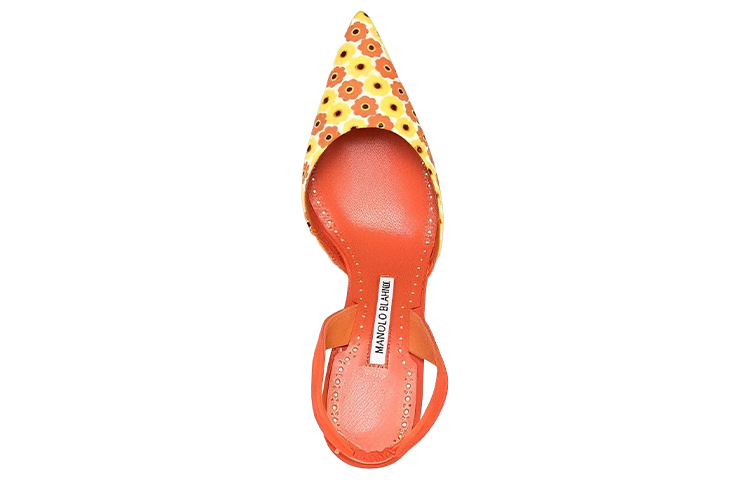 (W) Manolo Blahnik Pointed Toe Stiletto 'Orange' 圖 4