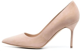 (Women) Manolo Blahnik Pointed Toe Stiletto 'Pink Suede' 9XX-0416-2601 (Women) Manolo Blahnik Pointed Toe Stiletto 'Pink Suede' 9XX-0416-2601
