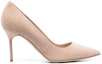 Order (W) Manolo Blahnik Sepatu Hak Tinggi Lancip 'Pink Suede' 9XX-0416-2601