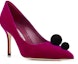 Order (W) Manolo Blahnik Tumit Tinggi Hujung Runcing 'Ungu' 322-2334-0007