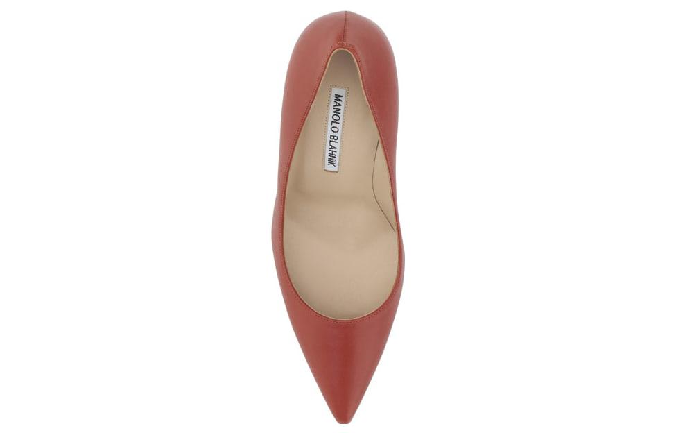(W) Manolo Blahnik Pointed Toe Stiletto 'Red Leather' 圖 4