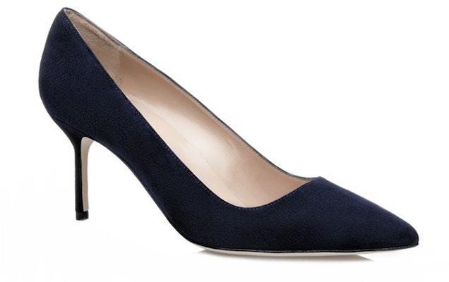 (W) Manolo Blahnik Hak Tinggi Suede Ujung Lancip 'Biru Tua' 9XX-0415-0014 Order (W) Manolo Blahnik Hak Tinggi Suede Ujung Lancip 'Biru Tua' 9XX-0415-0014