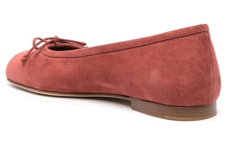 (W) Manolo Blahnik Round Toe Casual Flat 'Red Velvet' 圖 3