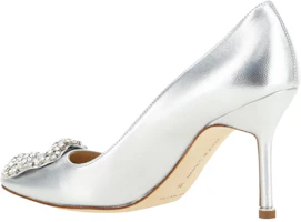 Lookbook (W) Manolo Blahnik Runde Spitze Slip-On Stiletto ''Silber'' 22314750454