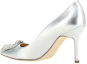Lookbook (W) Manolo Blahnik 圆头银色高跟鞋 22314750454