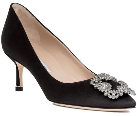 (Women) Manolo Blahnik Round Toe Stiletto 'Black Leather' 9XX-0661-0039 Lookbook (Women) Manolo Blahnik Round Toe Stiletto 'Black Leather' 9XX-0661-0039