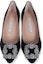 Shop (W) Manolo Blahnik Stiletto Hujung Bulat 'Kulit Hitam' 9XX-0661-0039