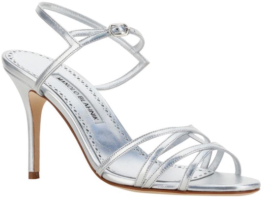 (W) Sandal Manolo Blahnik 'Silver Buckle Stiletto'. 123-2203-0461 Order (W) Sandal Manolo Blahnik 'Silver Buckle Stiletto'. 123-2203-0461