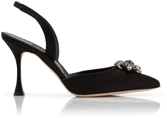 (W) Manolo Blahnik Satin Buckle High Heels 'Jewel Black' Sepatu Hak Tinggi Wanita 321-1821-0009 Order (W) Manolo Blahnik Satin Buckle High Heels 'Jewel Black' Sepatu Hak Tinggi Wanita 321-1821-0009