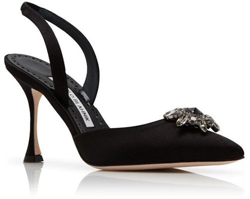 (W) Manolo Blahnik Satin Buckle High Heels 'Jewel Black' Sepatu Hak Tinggi Wanita 321-1821-0009 Lookbook (W) Manolo Blahnik Satin Buckle High Heels 'Jewel Black' Sepatu Hak Tinggi Wanita 321-1821-0009