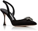 Lookbook (W) Manolo Blahnik Satin Buckle High Heels 'Jewel Black' Sepatu Hak Tinggi Wanita 321-1821-0009
