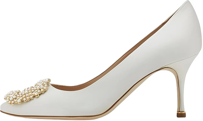 (W) Manolo Blahnik Tacones Altos de Satén 'Hebilla Perla Marfil' 9XX-0673-0037 Buy (W) Manolo Blahnik Tacones Altos de Satén 'Hebilla Perla Marfil' 9XX-0673-0037