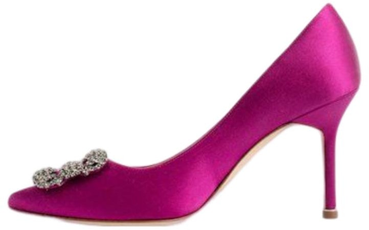 women-manolo-blahnik-satin-jewel-buckle-stilettos-deep-pink-9-xx-0663-purple