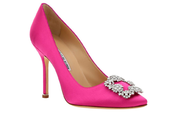 Lookbook (W) Manolo Blahnik Tacones de Aguja Satinados con Joyas 'Rosa' 9XX-0318-5275
