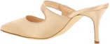 Shop (W) Manolo Blahnik Satin Slingback Stiletto 'Merah Jambu' 422-1451-2601