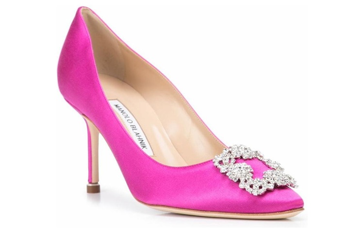 (W) Manolo Blahnik Satin Stiletto 'Fashion Pink' 圖 2