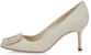 (Women) Manolo Blahnik Satin Stiletto 'Ivory Fashion' 222-1251-0001