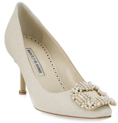 (Women) Manolo Blahnik Satin Stiletto 'Ivory Fashion' 222-1251-0001 Order (Women) Manolo Blahnik Satin Stiletto 'Ivory Fashion' 222-1251-0001