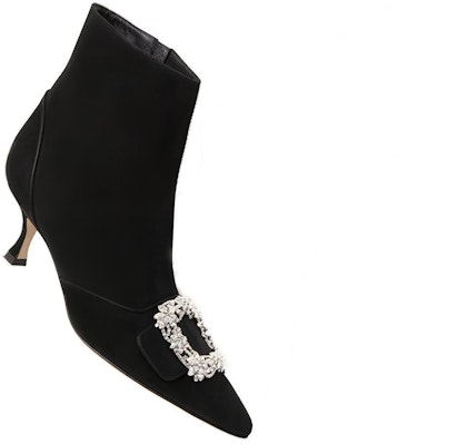 (W) 마놀로 블라닉 벨벳 크리스탈 숏부츠 (블랙) 322-2214-0001 Lookbook (W) 마놀로 블라닉 벨벳 크리스탈 숏부츠 (블랙) 322-2214-0001