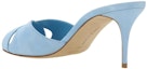 Shop (W) マノロブラニク シンプルレザー7cmヒール "ファッションブルースライド" 123-2180-4539
