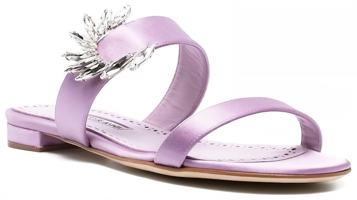 (Women) Manolo Blahnik Slide 'Lilac Open-Toe' 123-2155-5138 Order (Women) Manolo Blahnik Slide 'Lilac Open-Toe' 123-2155-5138
