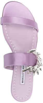 (Women) Manolo Blahnik Slide 'Lilac Open-Toe' 123-2155-5138 Lookbook (Women) Manolo Blahnik Slide 'Lilac Open-Toe' 123-2155-5138