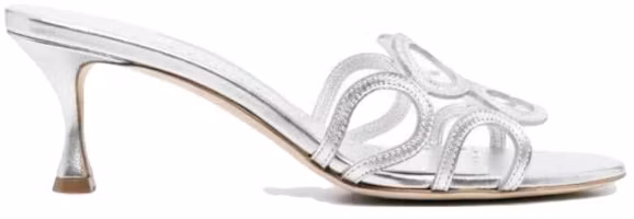 Order (W) Manolo Blahnik Slide 'Perak Metalik' 222-1177-0461