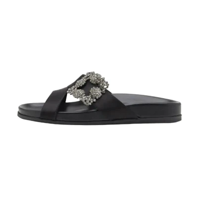 (W) Manolo Blahnik Slide 'Versatile Casual Black'