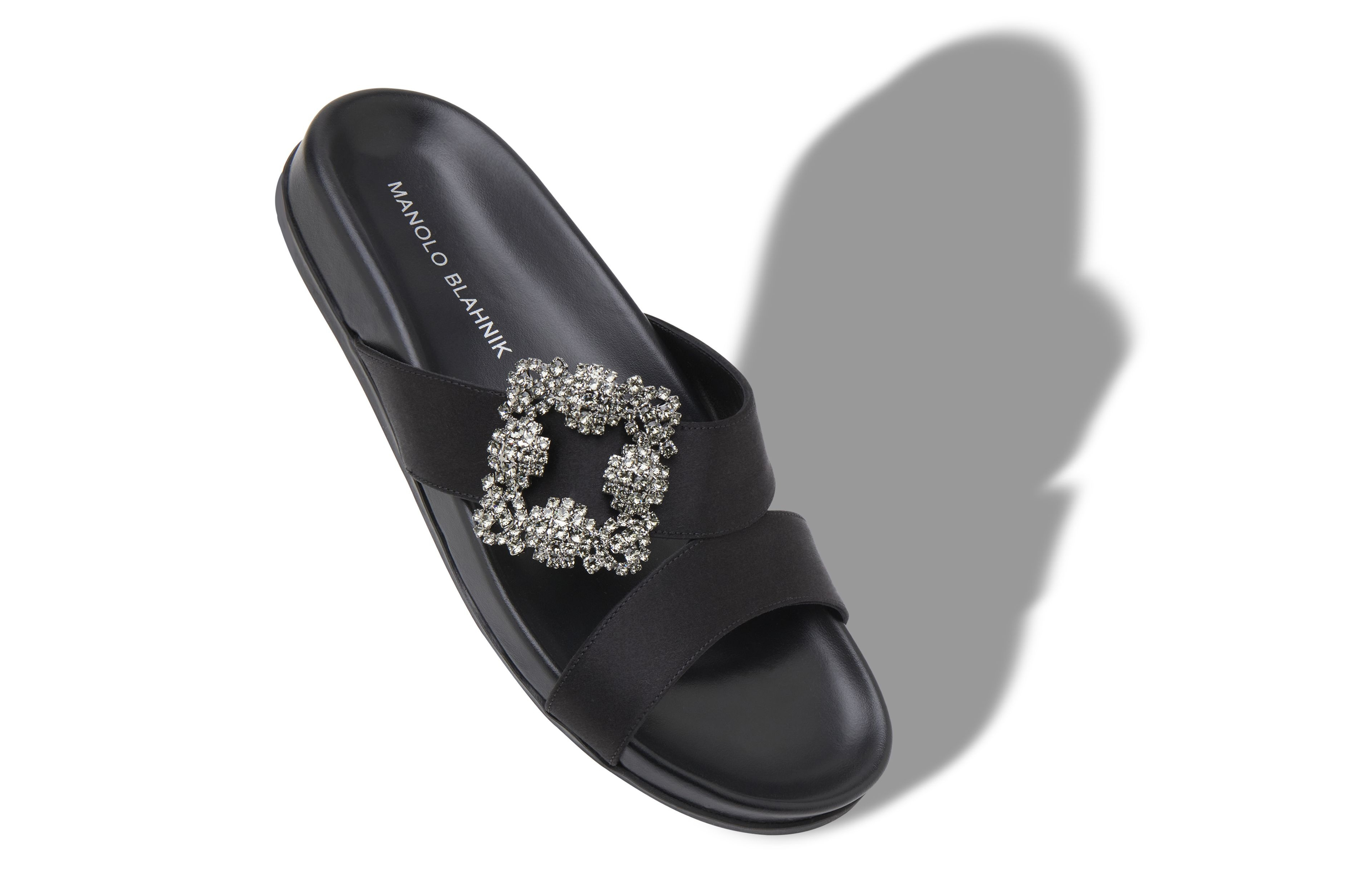 (W) Manolo Blahnik Slide 'Versatile Casual Black' 圖 5