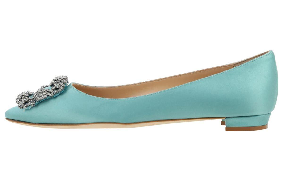 (Women) Manolo Blahnik Slip-On 'Blue Calfskin' 9XX-0348-3125
