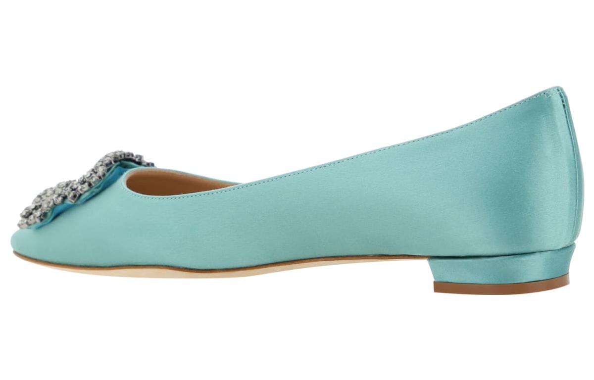 Lookbook (W) Manolo Blahnik Slip-On 'Kulit Anak Sapi Biru' 9XX-0348-3125