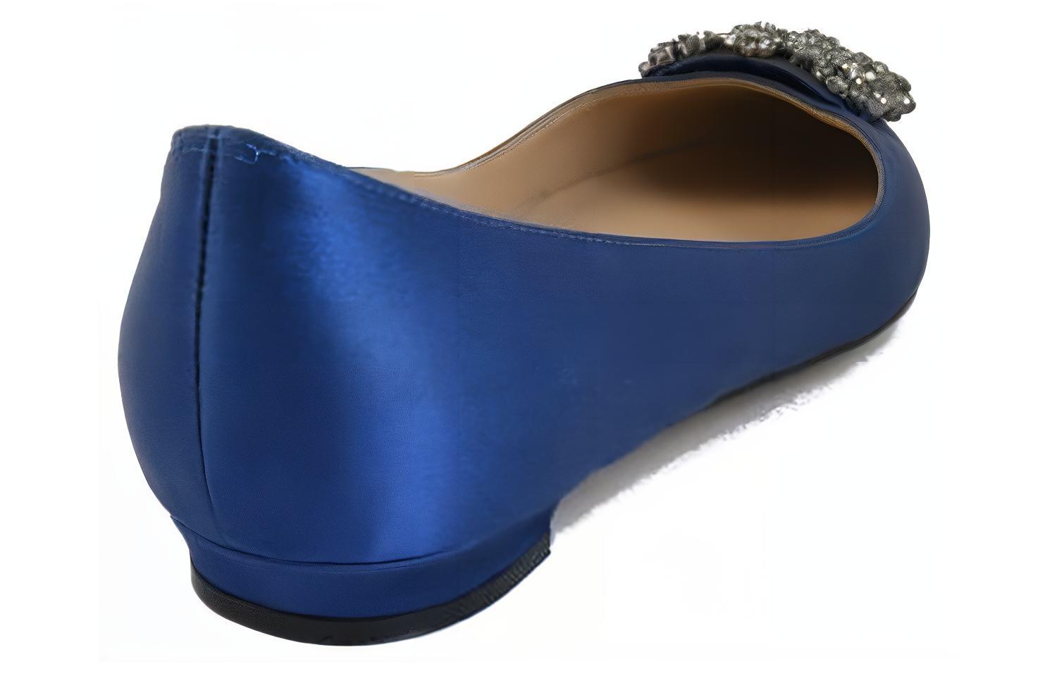 (W) Manolo Blahnik Slip-On 'Fashion Flat Blue' 圖 4