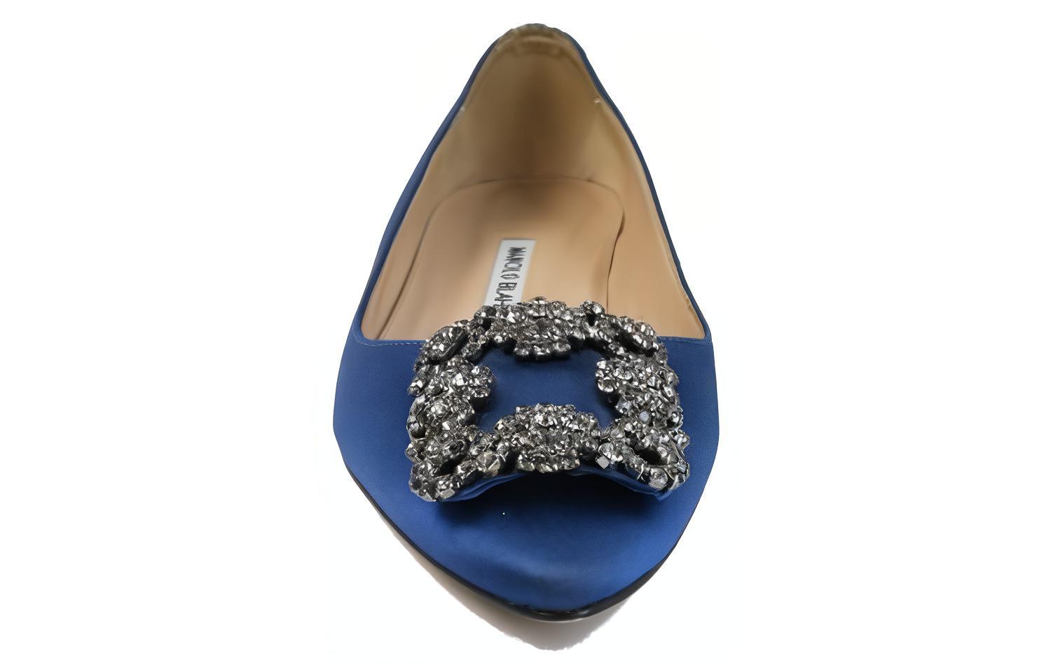 (W) Manolo Blahnik Slip-On 'Fashion Flat Blue' 圖 5