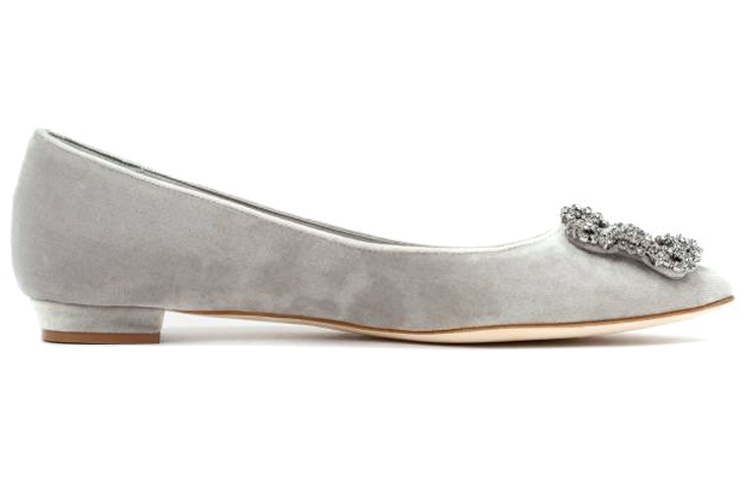 (W) Manolo Blahnik Slip-On 'Fashion Grey Flats' 圖 2