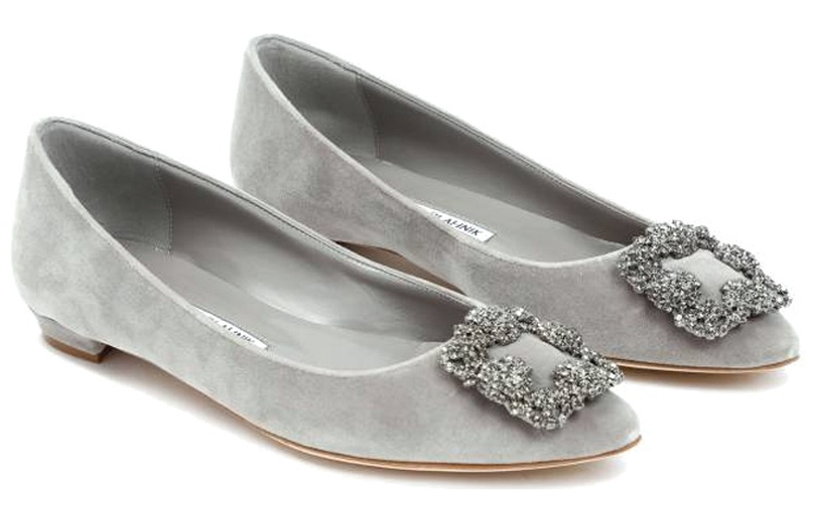 (W) Manolo Blahnik Slip-On 'Fashion Grey Flats' 圖 3