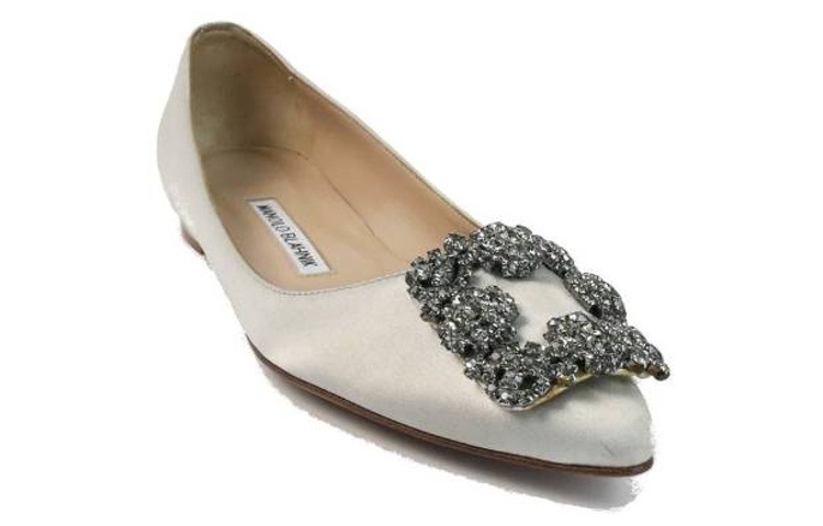 (W) Manolo Blahnik Slip-On 'Silver Fashion' 圖 2