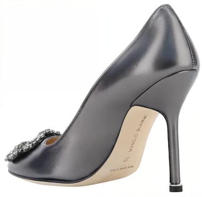 (W) Manolo Blahnik Slip-On 'Tacón de Aguja Plateado' 223-1499-0408 Purchase (W) Manolo Blahnik Slip-On 'Tacón de Aguja Plateado' 223-1499-0408