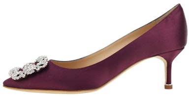 (Women) Manolo Blahnik Slip-On Fashion Stiletto 'Burgundy' 9XX-0315-5013 (Women) Manolo Blahnik Slip-On Fashion Stiletto 'Burgundy' 9XX-0315-5013