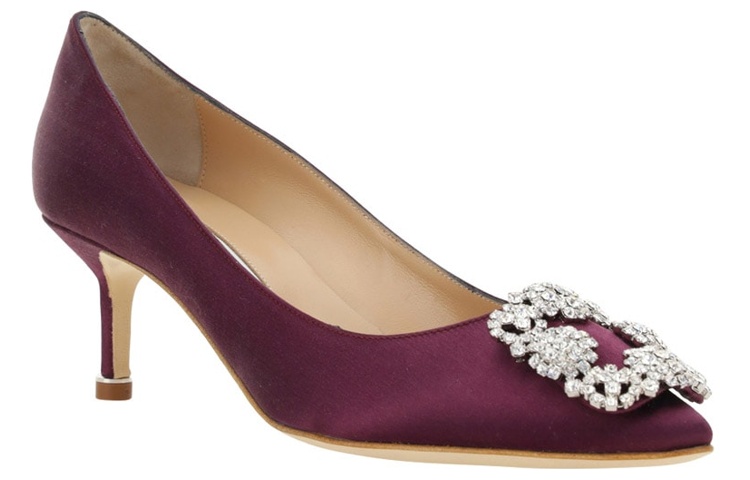 Order (Women) Manolo Blahnik Slip-On Fashion Stiletto 'Burgundy' 9XX-0315-5013