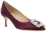 Order (Women) Manolo Blahnik Slip-On Fashion Stiletto 'Burgundy' 9XX-0315-5013