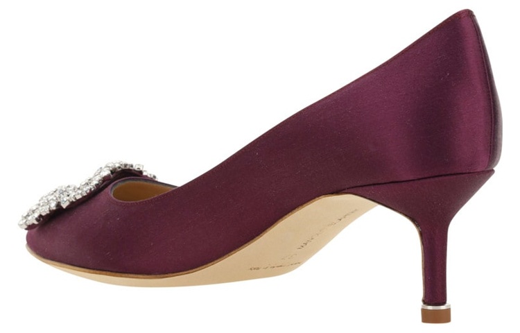 Shop (Women) Manolo Blahnik Slip-On Fashion Stiletto 'Burgundy' 9XX-0315-5013